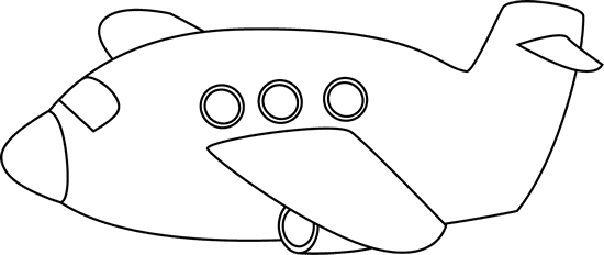 Black And White Airplane - Airplane Clipart Black And White Cute - Free Transparent PNG Clipart Images Download. - Transparent PNG Free Download | PNGio