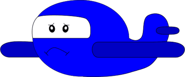 Sad Airplane Vector Clip Art - Sad Airplane Clipart - Free Transparent PNG Clipart Images Download. - Transparent PNG Free Download | PNGio