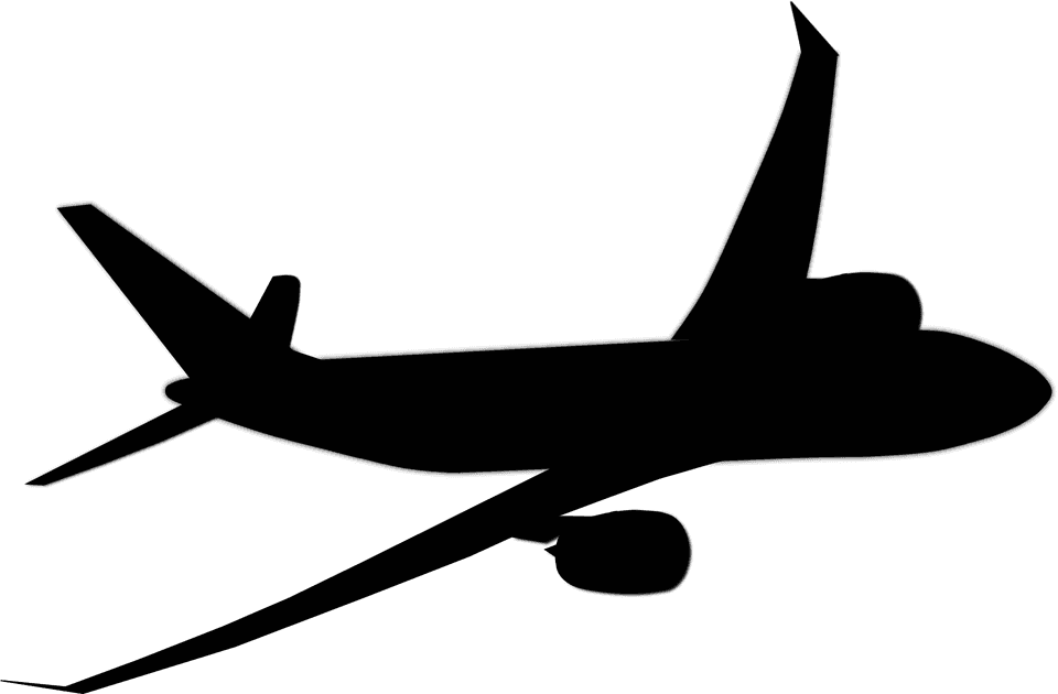 Plane Jet Airplane Aircraft Travel Transpo - Airplane Clipart Black And White - Free Transparent PNG Clipart Images Download. - Transparent PNG Free Download | PNGio