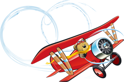 Мишка На Самолете - Airplane - Free Transparent PNG Clipart Images Download. - Transparent PNG Free Download | PNGio