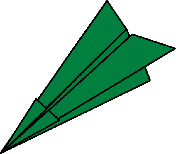 Green Paper Airplane Clipart - Free Transparent PNG Clipart Images Download. - Transparent PNG Free Download | PNGio
