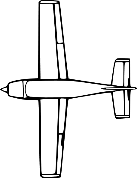 Plane Clip Art At Clker - Airplane Top Down - Free Transparent PNG Clipart Images Download. - Transparent PNG Free Download | PNGio