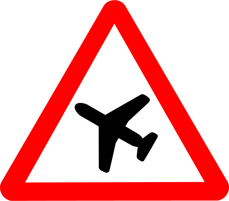 Free Vector Svg Road Signs Clip Art - Airplane Sign - Free Transparent PNG Clipart Images Download. - Transparent PNG Free Download | PNGio