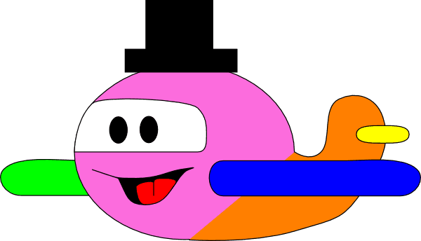 Airplane Wearing A Hat - Free Transparent PNG Clipart Images Download. - Transparent PNG Free Download | PNGio