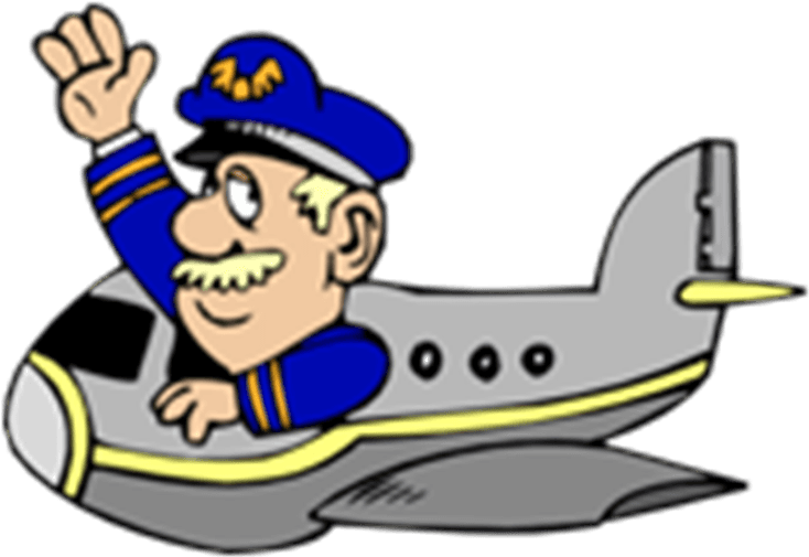 Hint Show Answer - Airplane With Pilot Cartoon - Free Transparent PNG Clipart Images Download. - Transparent PNG Free Download | PNGio