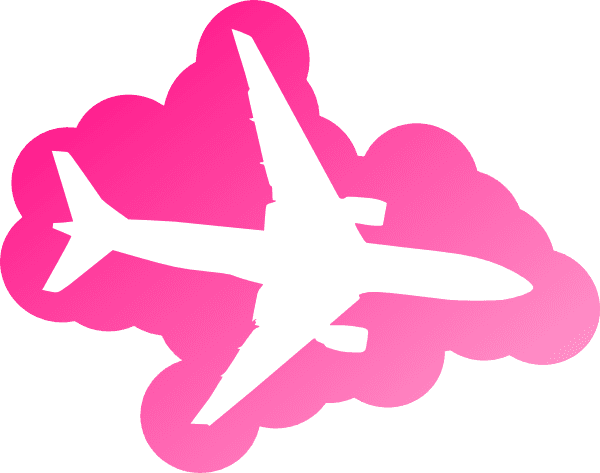 Pink Airplane Clip Art - Plane In The Sky - Free Transparent PNG Clipart Images Download. - Transparent PNG Free Download | PNGio