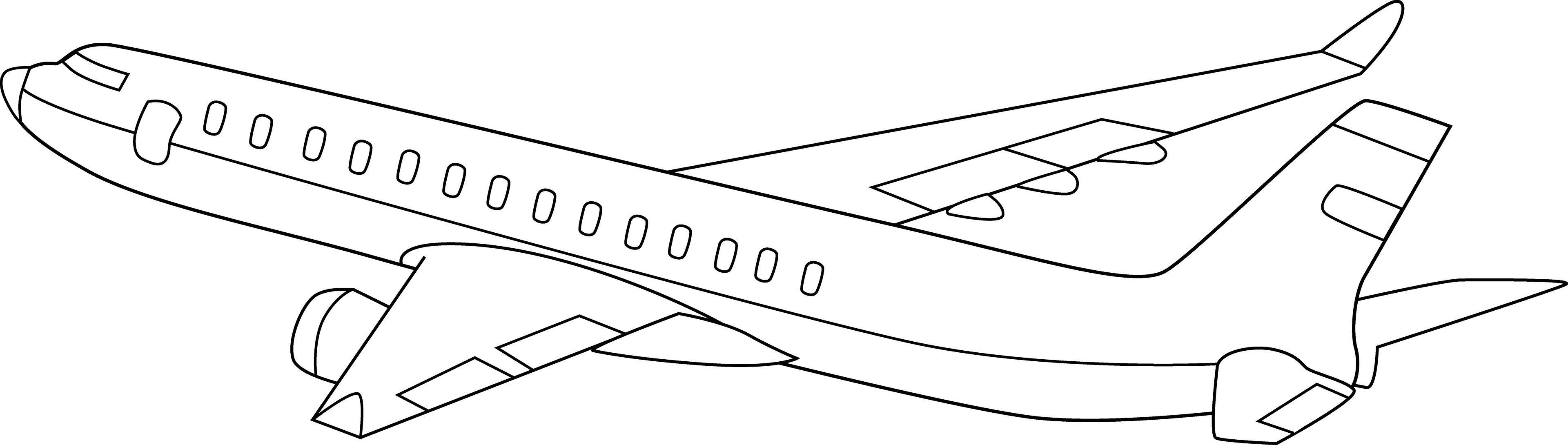 Airplane Clipart Black And White - Aeroplane With Black Background - Free Transparent PNG Clipart Images Download. - Transparent PNG Free Download | PNGio