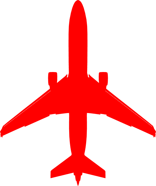 Red Plane Clip Art At Clker Com Vector Online Royalty - Plane Silhouette Blue - Free Transparent PNG Clipart Images Download. - Transparent PNG Free Download | PNGio