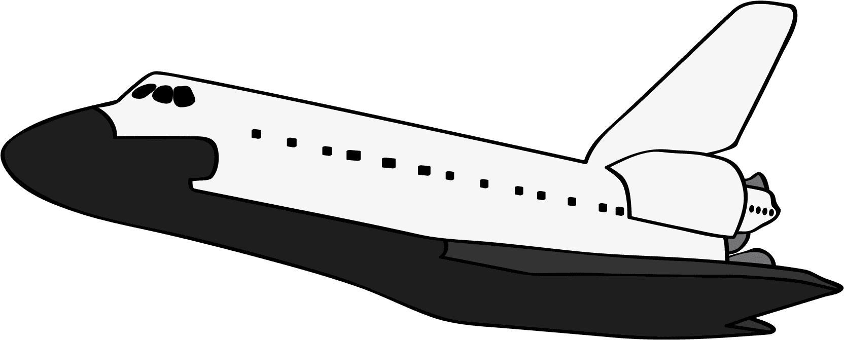 Airplane Landing Animated Gif Airplane Jet Cartoon - Space Shuttle Black And White - Free Transparent PNG Clipart Images Download. - Transparent PNG Free Download | PNGio