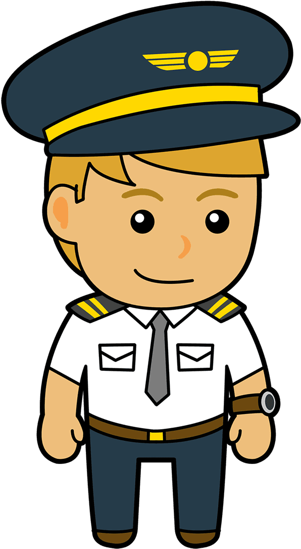 Airplane Clipart Captain - Pilot Clipart - Free Transparent PNG Clipart Images Download. - Transparent PNG Free Download | PNGio