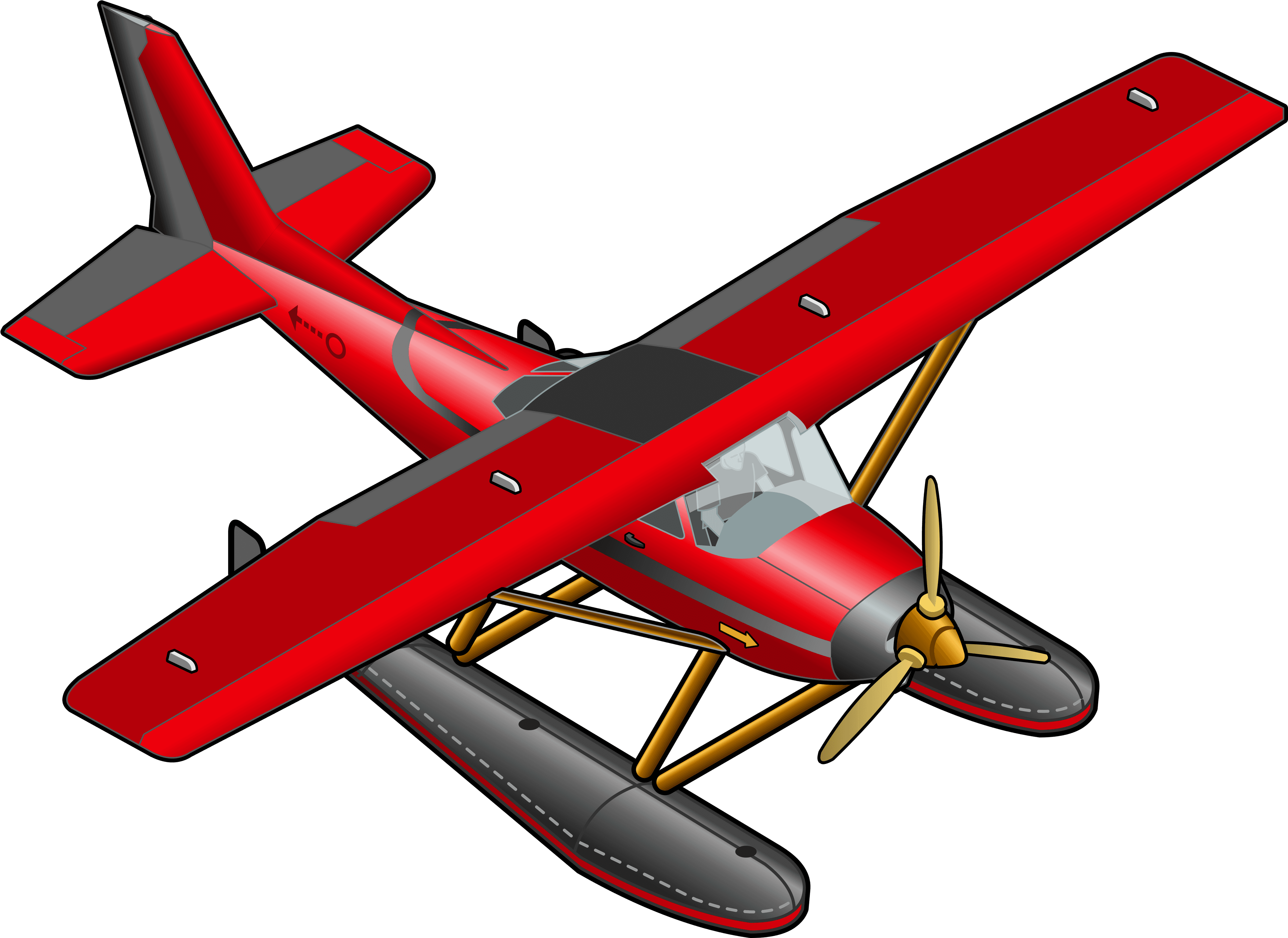 Aircraft Clipart Red Airplane - Red Plane Clipart - Free Transparent PNG Clipart Images Download. - Transparent PNG Free Download | PNGio
