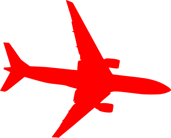 Airplane Red Clip Art At Clker Com Vector Online Clipart - Plane Vector Red Png - Free Transparent PNG Clipart Images Download. - Transparent PNG Free Download | PNGio