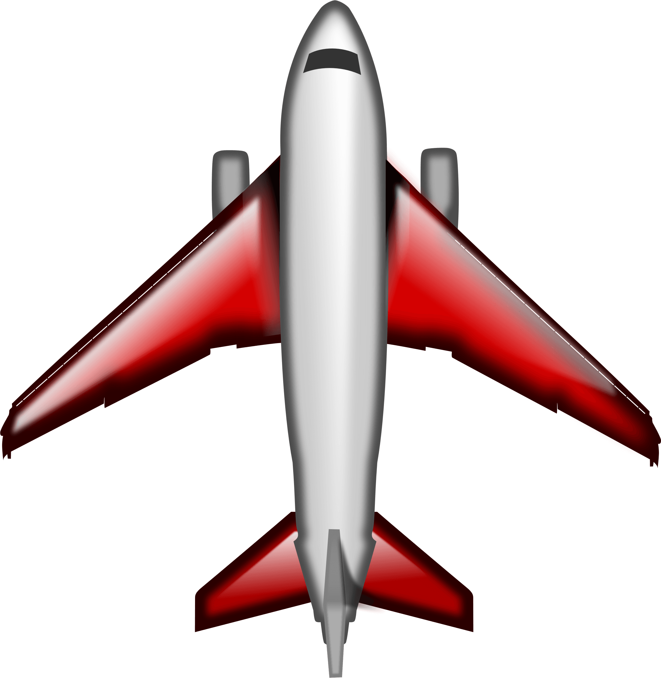 See Here Airplane Clipart Transparent Background - Cartoon Plane Top View - Free Transparent PNG Clipart Images Download. - Transparent PNG Free Download | PNGio