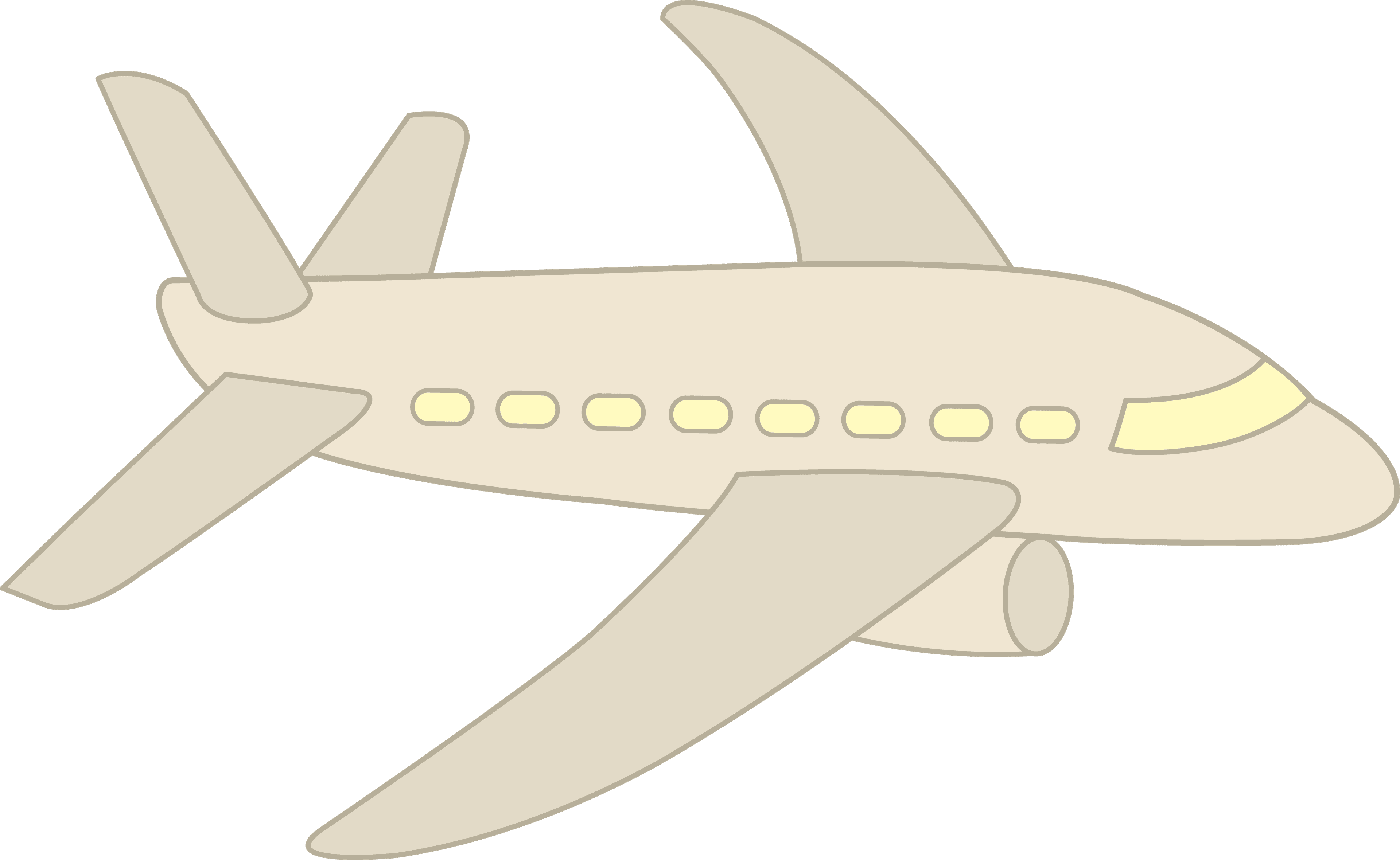 Clipart White Airplane Simple Free Clip - Clipart White Airplane Simple Free Clip - Free Transparent PNG Clipart Images Download. - Transparent PNG Free Download | PNGio