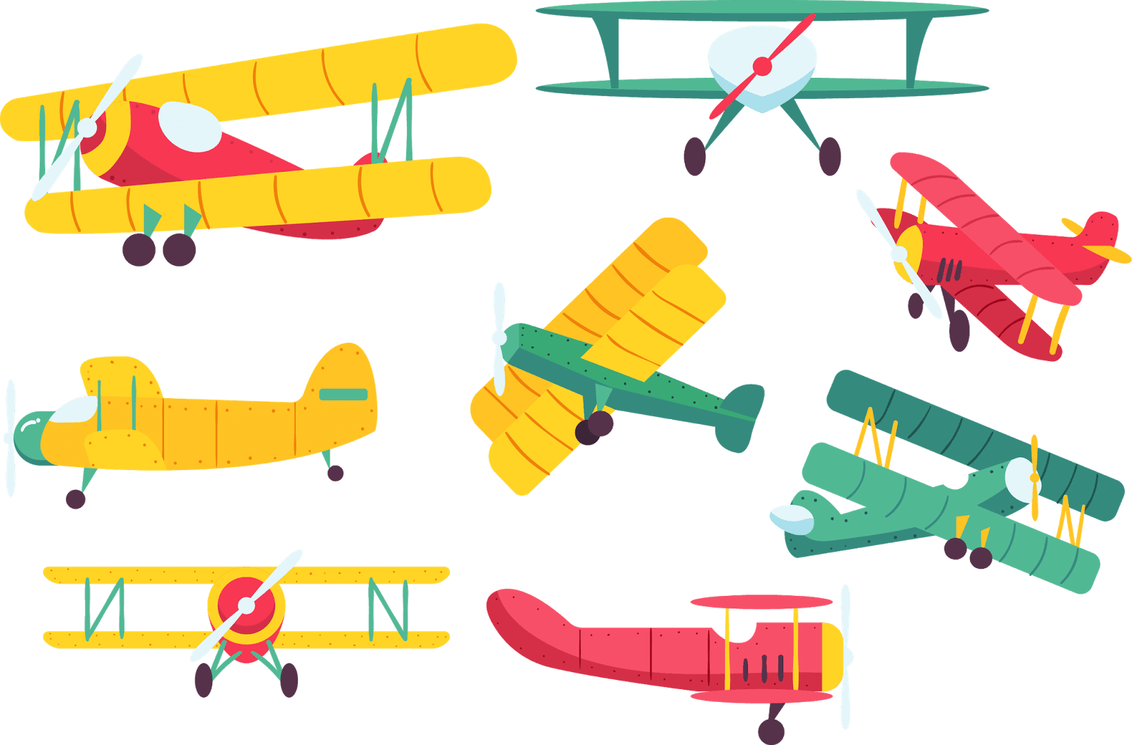 Vintage Airplanes - Vector Graphics - Free Transparent PNG Clipart Images Download. - Transparent PNG Free Download | PNGio