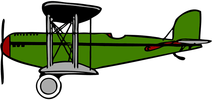 Green Airplane Clouds Transportation Plane - Biplane Clip Art - Free Transparent PNG Clipart Images Download. - Transparent PNG Free Download | PNGio