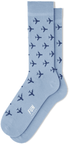Men's Airplane Dress Socks - Blue - Free Transparent PNG Clipart Images Download. - Transparent PNG Free Download | PNGio