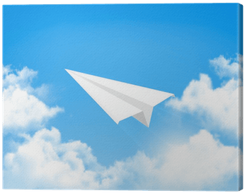 Paper Airplane In The Sky With Clouds - Vector Graphics - Free Transparent PNG Clipart Images Download. - Transparent PNG Free Download | PNGio