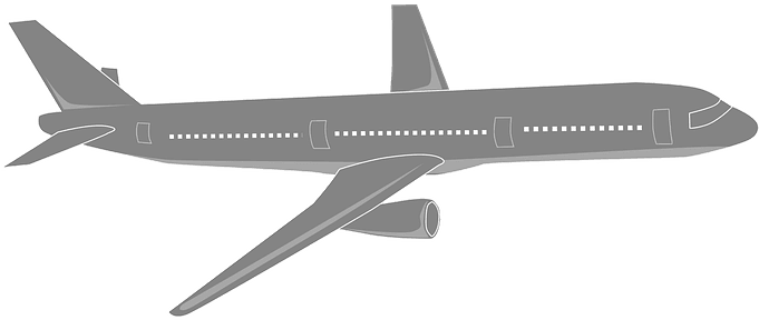 Airplane, Flying, Plane, Aircraft, Air - Aeroplane Black And White - Free Transparent PNG Clipart Images Download. - Transparent PNG Free Download | PNGio