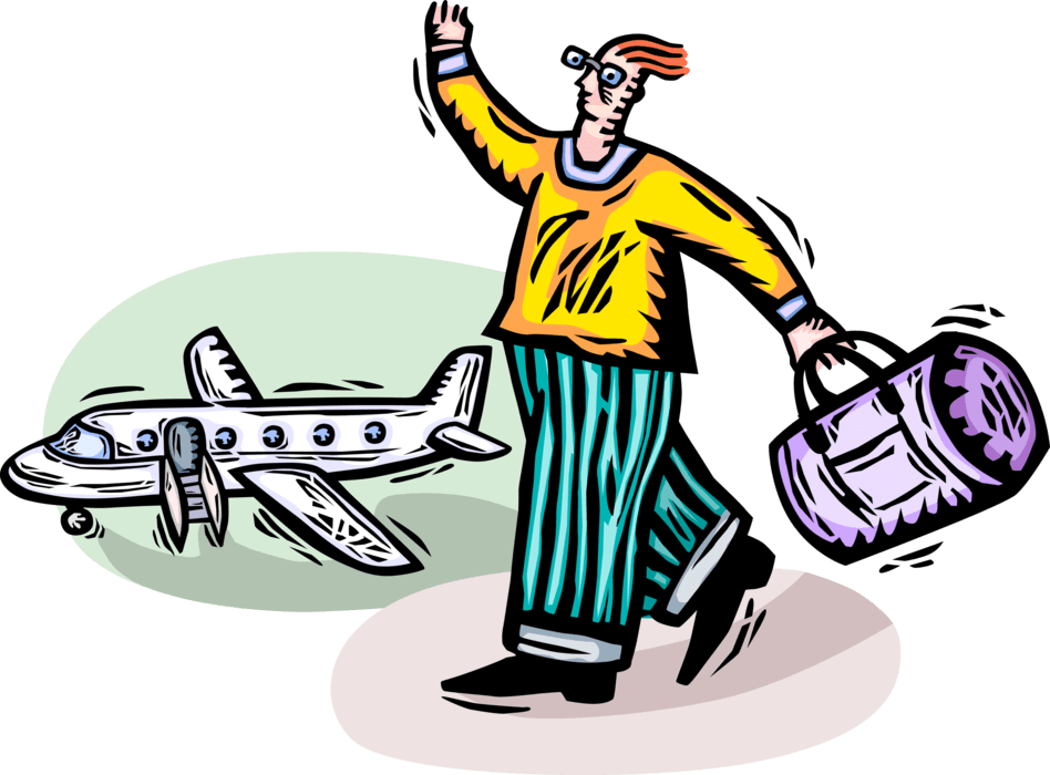 Vector Illustration Of Holiday Vacation Traveler With - Boa Viagem Deus Abençoe - Free Transparent PNG Clipart Images Download. - Transparent PNG Free Download | PNGio