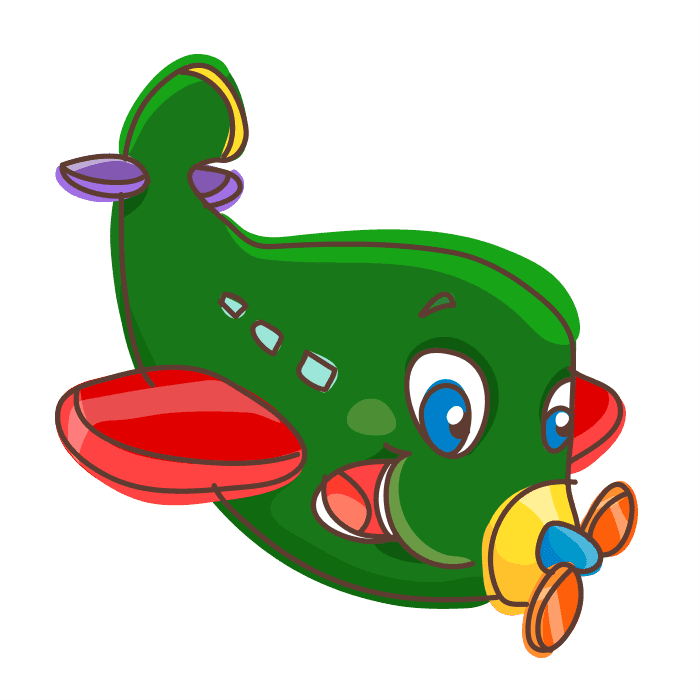 Green Airplane - Sticker - Free Transparent PNG Clipart Images Download. - Transparent PNG Free Download | PNGio