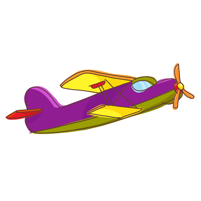 Purple Airplane - Sticker - Free Transparent PNG Clipart Images Download. - Transparent PNG Free Download | PNGio