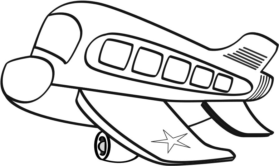 Aereo Militare Funny Airplane Black White Line Art - Clip Art Airplane Black And White Transparent PNG - 999x727 - Free Download on - Transparent PNG Free Download | PNGio