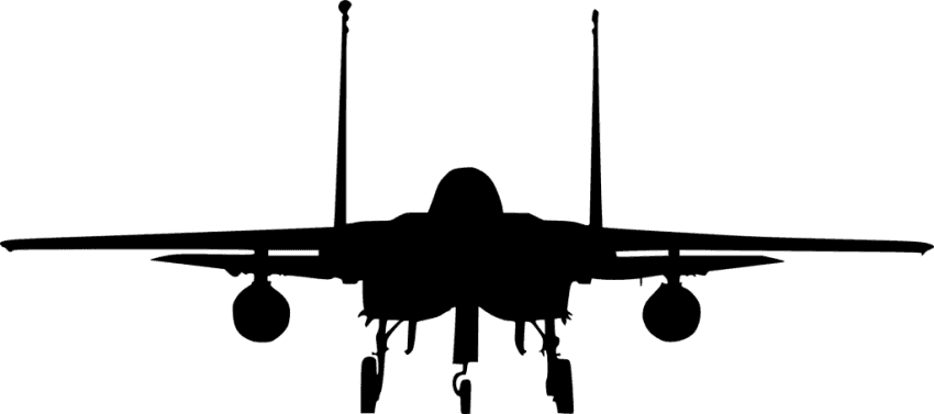 Free Png Fighter Plane Front View Silhouette Png Images - Png Airplane Front View Transparent PNG - 850x377 - Free Download on - Transparent PNG Free Download | PNGio