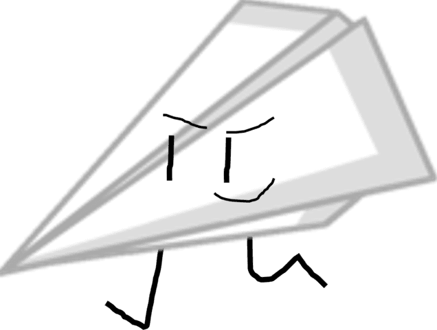Paper Airplane - Paper Airplane Bfdi Transparent PNG - 636x480 - Free Download on - Transparent PNG Free Download | PNGio
