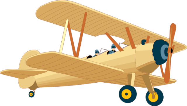 Vintage Airplane Clipart - Air Transportation Vehicles Clip Art Transparent PNG - 640x363 - Free Download on - Transparent PNG Free Download | PNGio