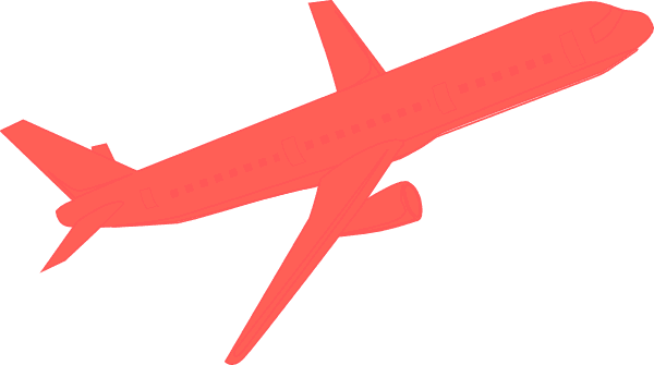 Airplane Coral Clip Art - Red Plane Clip Art Transparent PNG - 600x335 - Free Download on - Transparent PNG Free Download | PNGio