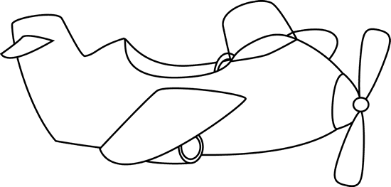 Cute Black And White Airplane Clip Art - Plane Clip Art Black And White Transparent PNG - 550x263 - Free Download on - Transparent PNG Free Download | PNGio