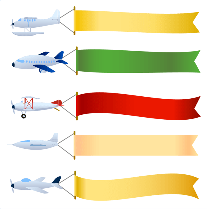White Plane Banner Png For Kids - Airplane With Banner Png, Transparent - Transparent PNG Free Download | PNGio