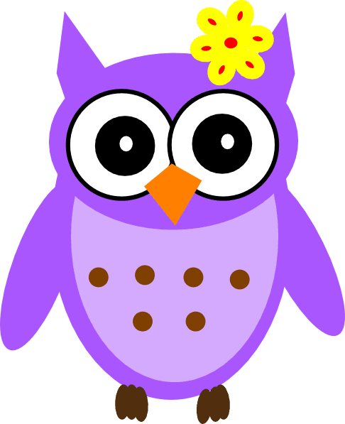 Purple Baby Girl Owl Clip Art - Owls Clipart Png - Free Transparent PNG Clipart Images Download. - Transparent PNG Free Download | PNGio