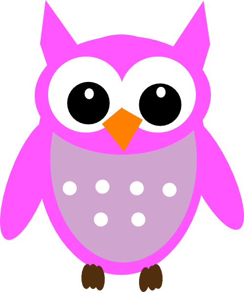 Pink Hoot Owl Clip Art At Clker - Baby Owl Clip Art - Free Transparent PNG Clipart Images Download. - Transparent PNG Free Download | PNGio