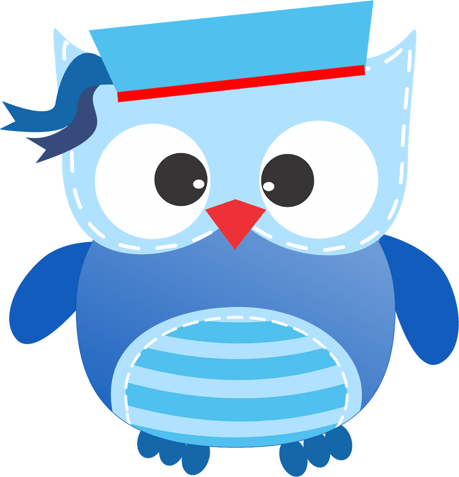 Corujas 3 - Minus - Cute Clipart Sailor Owl - Free Transparent PNG Clipart Images Download. - Transparent PNG Free Download | PNGio