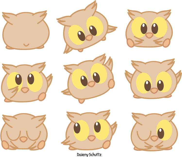 Drawn Owlet Chibi - Chibi Owl Drawing - Free Transparent PNG Clipart Images Download. - Transparent PNG Free Download | PNGio