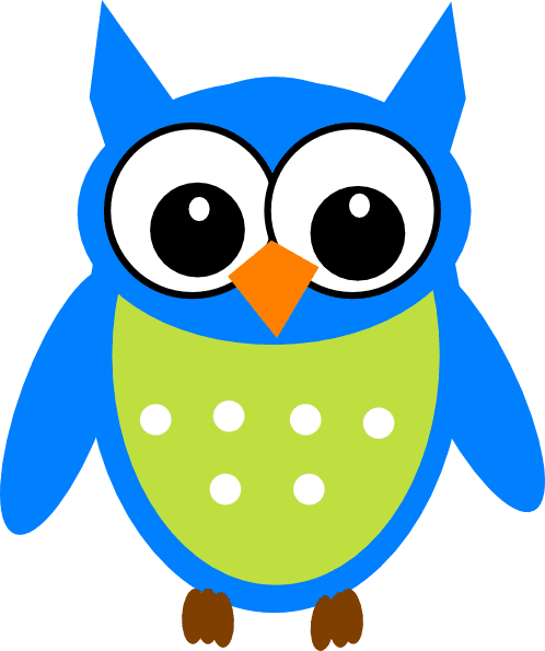 Barred Owl Clipart Burung Hantu Pencil And In Color - Blue And Green Owl - Free Transparent PNG Clipart Images Download. - Transparent PNG Free Download | PNGio