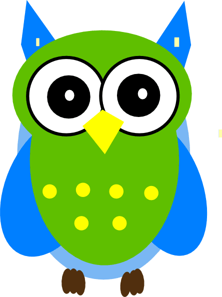Blue Owl Clip Art - Blue And Green Owl - Free Transparent PNG Clipart Images Download. - Transparent PNG Free Download | PNGio