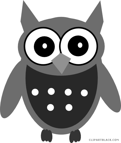 Cute Owl Animal Free Black White Clipart Images Clipartblack - Cartoon Clip Art Owls - Free Transparent PNG Clipart Images Download. - Transparent PNG Free Download | PNGio