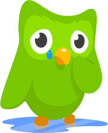 Duolingo Crying Owl - Free Transparent PNG Clipart Images Download. - Transparent PNG Free Download | PNGio