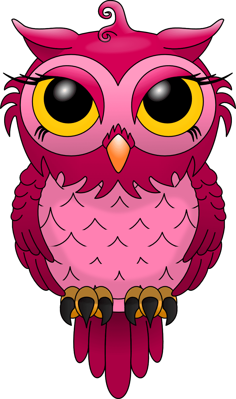 Chouette Les Chouettes - Owl Cute Pink Backgrounds - Free Transparent PNG Clipart Images Download. - Transparent PNG Free Download | PNGio