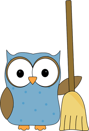 Owl With A Broom Clip Art - Owl With Broom - Free Transparent PNG Clipart Images Download. - Transparent PNG Free Download | PNGio