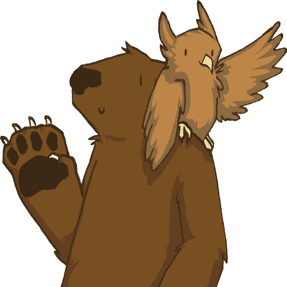 Owl On A Bear - Free Transparent PNG Clipart Images Download. - Transparent PNG Free Download | PNGio