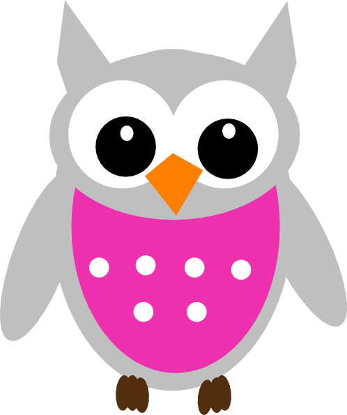 Pink Owl Clip Art At Clker Com Vector Clip Art Online - Baby Owl Clip Art - Free Transparent PNG Clipart Images Download. - Transparent PNG Free Download | PNGio