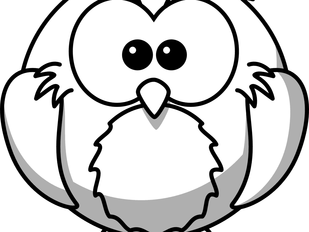 Black And White Cartoon Drawings Free Download Clip - Outline Drawing Of Owl - Free Transparent PNG Clipart Images Download. - Transparent PNG Free Download | PNGio