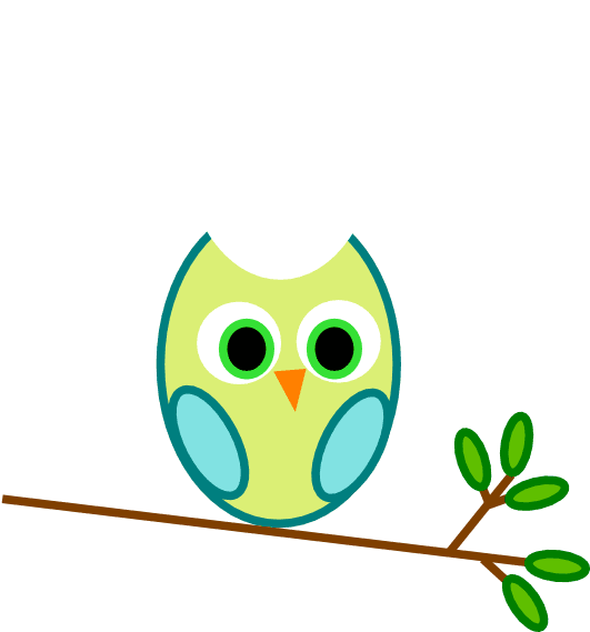 Turquoise Green Owl On A Branch Clip Art - Owl Clip Art - Free Transparent PNG Clipart Images Download. - Transparent PNG Free Download | PNGio