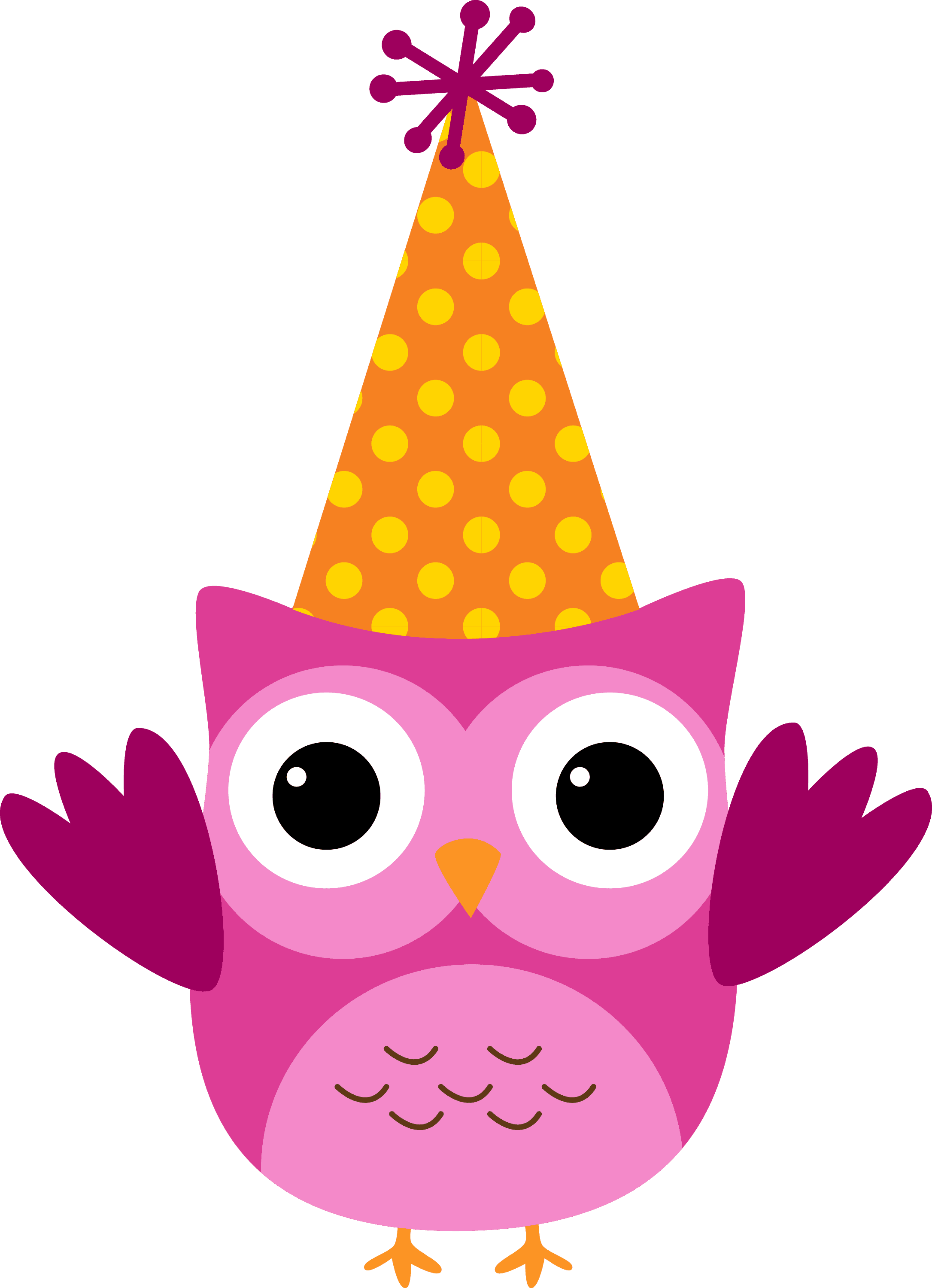 Owl Birthday Clip Art Party Owl Clip Art Printablegufetti - Owl Birthday Clip Art - Free Transparent PNG Clipart Images Download. - Transparent PNG Free Download | PNGio