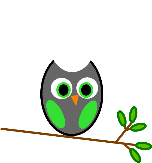 Green Gray Owl Clip Art At Clker - Owl Clip Art Free - Free Transparent PNG Clipart Images Download. - Transparent PNG Free Download | PNGio