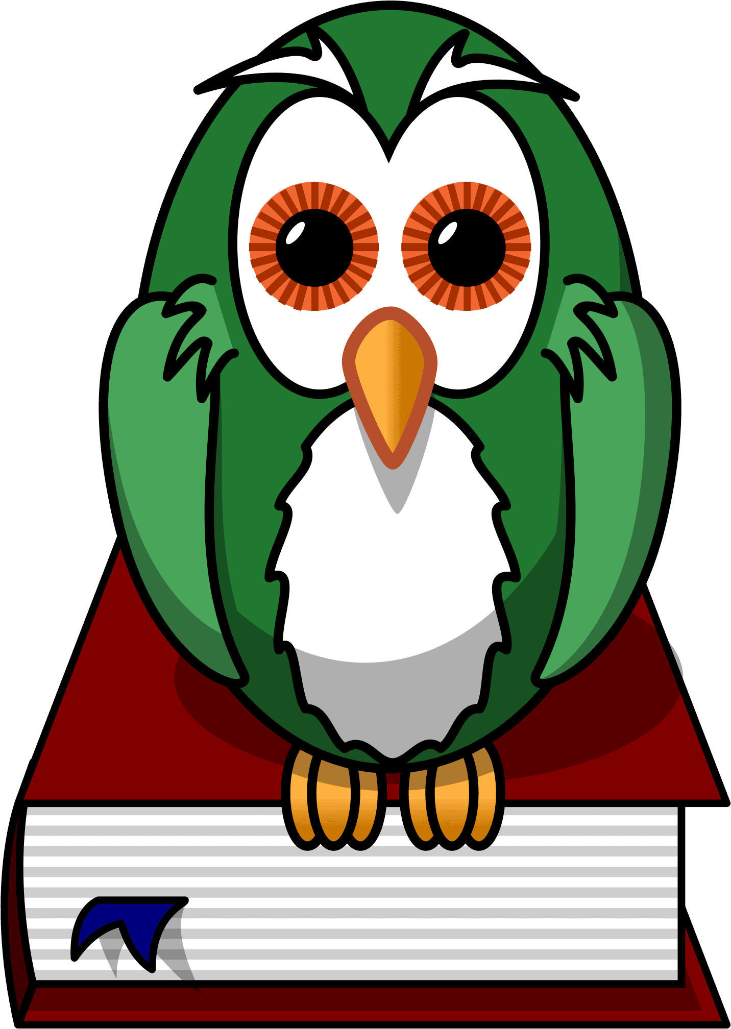 Owl Sitting On A Book - Owl On Book Shower Curtain - Free Transparent PNG Clipart Images Download. - Transparent PNG Free Download | PNGio